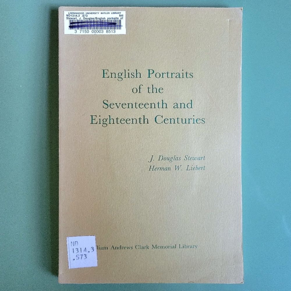 Vintage Library Book Art History English Portraits of the 17th & 18th Centuries